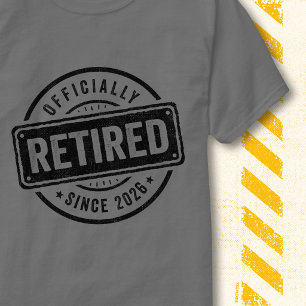 T-shirt Retraite officielle 2026 Rétro Vintage Retraité
