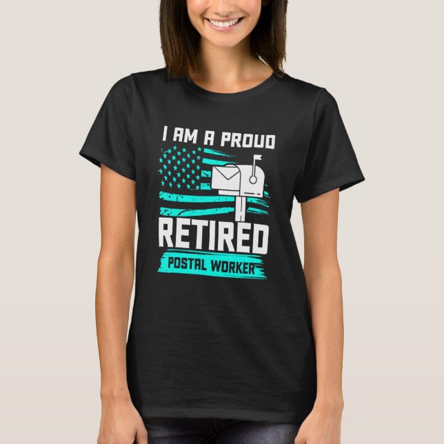 T-shirt Retraité Postal Worker Love Mailman Retraite (Devant)