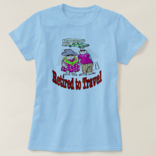 T-shirt Retraité Pour Voyager Couple