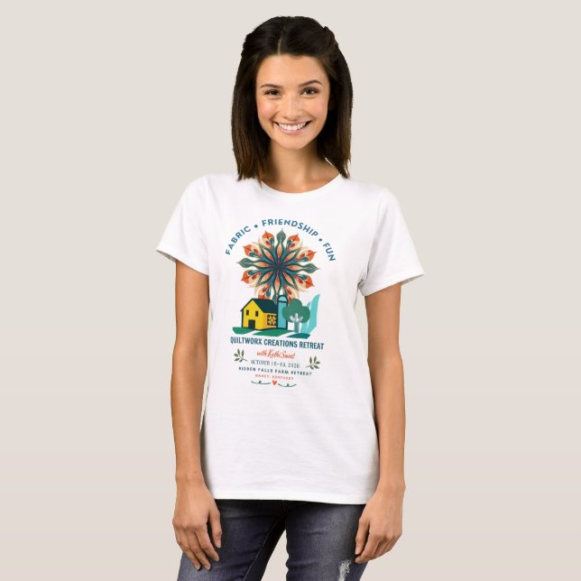 T-shirt Retraite Quiltworx Oct 2026 (Devant entier)