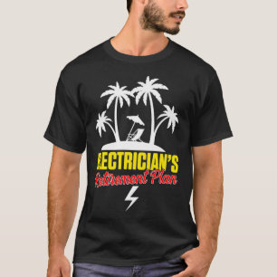 T-shirt Retraité Régime d'électricien Drôle Retraite
