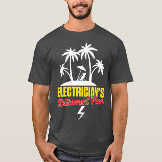 T-shirt Retraité Régime d'électricien Drôle Retraite