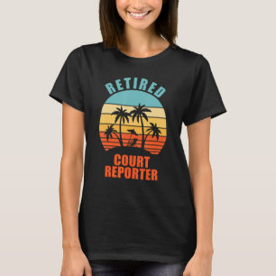 T-shirt Retraité Reporter Funny Reporting Happy Retir