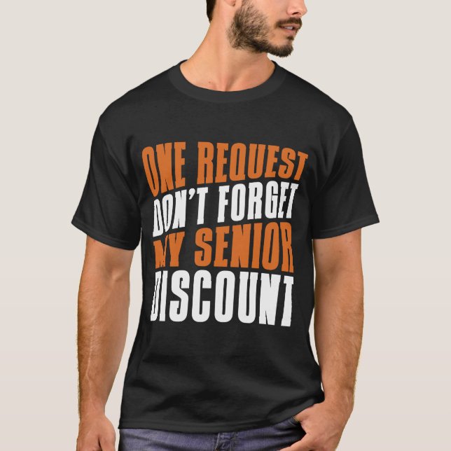 T-shirt Retraite Retraite Ne pas oublier mon aîné (Devant)