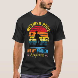 T-shirt Retraite Rétro Vintage Pêche Retraité 2022