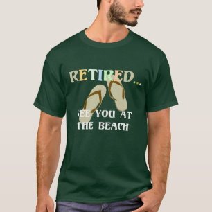 T-shirt Retraité - Voir à la plage - Hommes