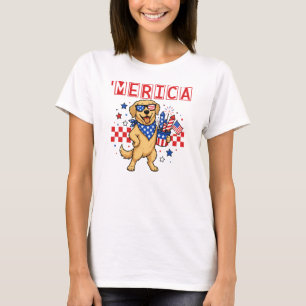 T-shirt Rétreiver doré d'Amérique