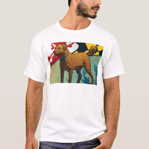 T-shirt Retriever de la Baie de Chesapeake du Maryland,