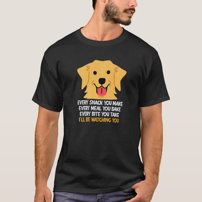 T-shirt Retriever doré Chaque friandise que vous faites en (Devant)