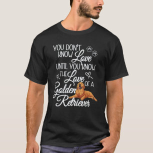 T-shirt Retriever doré pour femme Chien