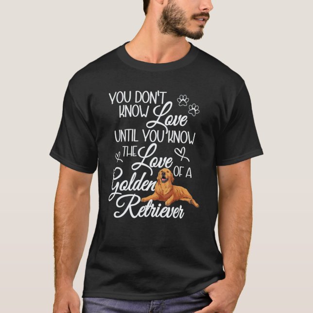 T-shirt Retriever doré pour femme Chien (Devant)