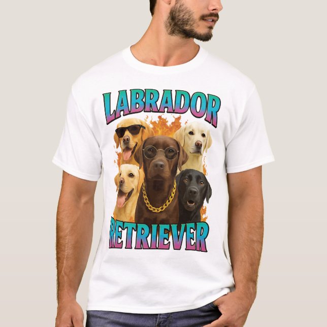 T-shirt Retriever du Labrador  (Devant)