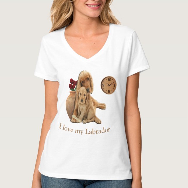 T-shirt retriever du Labrador (Devant)