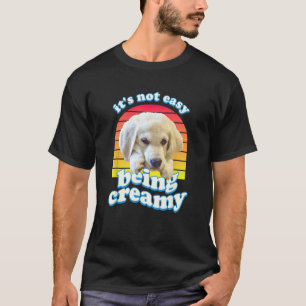 T-shirt Retriever Golden Crème Anglaise ECGR Chiot Vintage