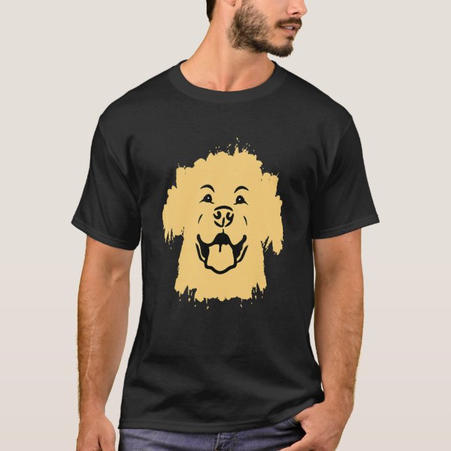 T-shirt Retriever Labrador   Owner Happy Face Dog Lab (Devant)
