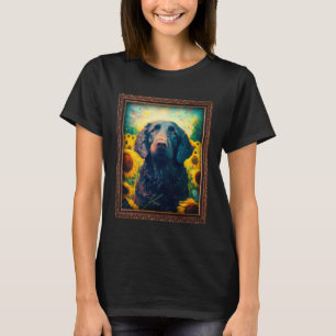 T-shirt Retriever recouvert de boue Peinture Fleur de tour