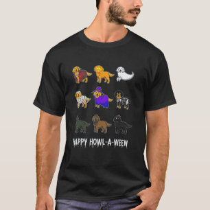 T-shirt Retrievers dorés Chien Halloween Joyeux Effrayant