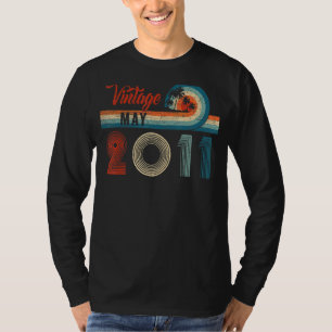 T-shirt Rétro 11 Anniversaire Vintage mai 2011 11 Ans