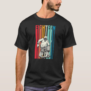 T-shirt Retro 18 ans de hockey sur glace gardien de but 18