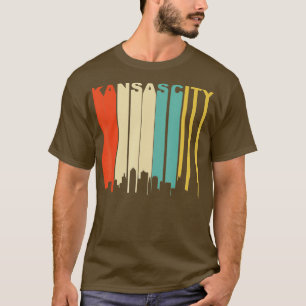 T-shirt Rétro 1970 Kansas City Missouri Downtown Skyline