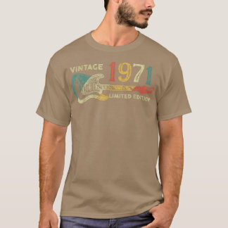 T-shirt Retro 1971 cadeau d'anniversaire pour hommes Guita
