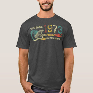 T-shirt Retro 1973 cadeau d'anniversaire pour hommes Guita