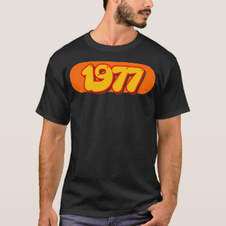 T-shirt Rétro 1977  Art Pop Année Dans Le Style Des Années
