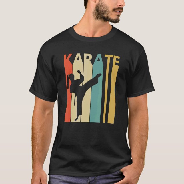 T-shirt Rétro 1980 Karate Mom (Devant)