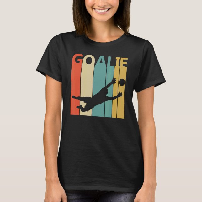 T-shirt Retro 1980 Soccer Goalie Sport (Devant)