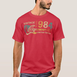 T-shirt Retro 1984 cadeau d'anniversaire pour hommes Guita