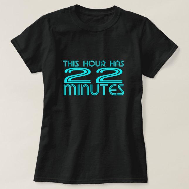 T-shirt Retro - 22 minutes femmes (Design devant)