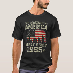T-shirt Retro 37E Anniversaire USA Drapeau rendre l'Amériq