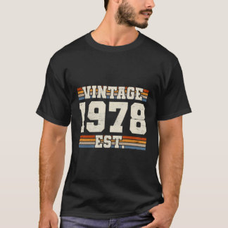 T-shirt Rétro 42 Ans Vintage 1978 Établi 42E B