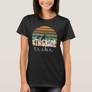 T-shirt Retro 4th Grade Tribe Fourth Grade Back To School 