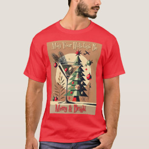 T-shirt Retro 50s Jet Set Noël Martini Arbre