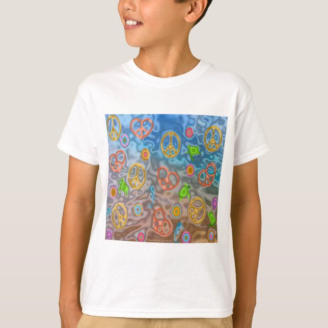 T-shirt Retro 60s paisible Vêtements de vie océanique Cade (Devant)