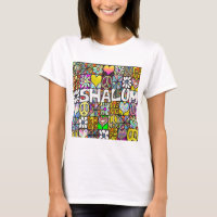 Retro 60s Psychedelic Shalom LOVE