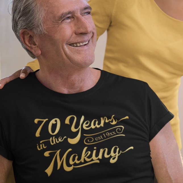 T-shirt Rétro 70e anniversaire 70 ans dans la fabrication (Créateur téléchargé)