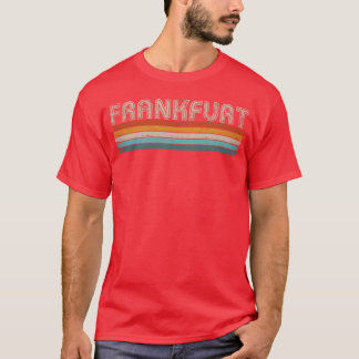 T-shirt Retro 70s 80s Frankfurt Germany City Frankfurt gif
