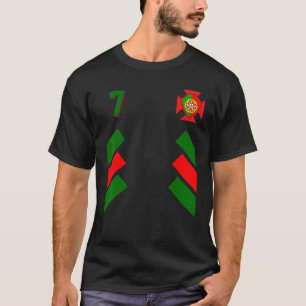 T-shirt Retro 7 Football Portugais Portugal Football Drape