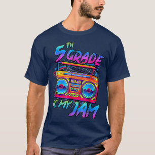 T-shirt Retro 80s 5e année Retour à l'école garçons filles