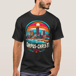 T-shirt Retro 80s 90s Corpus Christi Texas Voyage vacances
