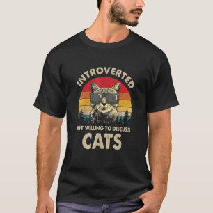 T-shirt Rétro 80s 90s Introverti mais Prêt à Discuter C