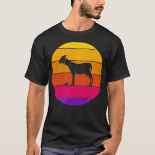 T-shirt Retro 80's Chèvre drôle Ferme fille Goat Lover Cad