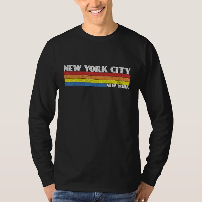 T-shirt Retro 80s New York City NY Souvenir (Devant)