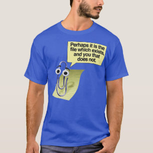 T-shirt Retro 90s00s Microsoft Clippy Peut-être est-ce la 