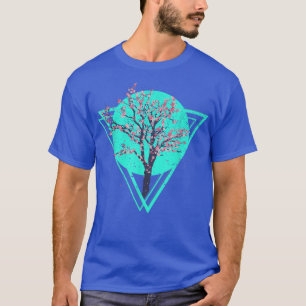 T-shirt Retro 90s Art Japon Fleur Sakura Vaporwave Cherry