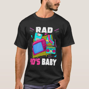 T-shirt Retro 90s Rad Baby Nostalgie esthétique 1990s Radi