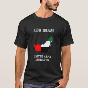 T-shirt Retro Abu Dhabi Émirats Arabes Unis Désistés Un