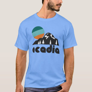 T-shirt Rétro Acadia Tourist Souvenir National Park Design